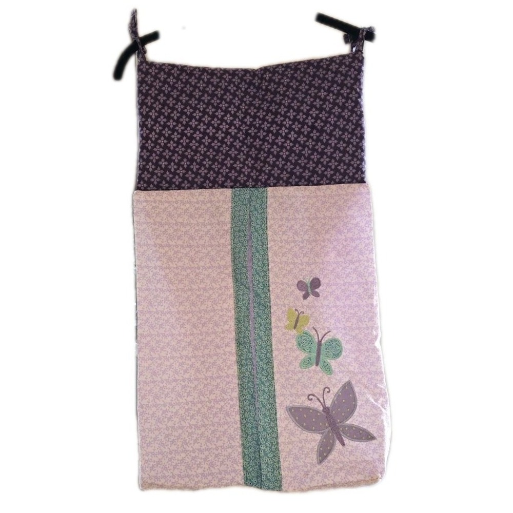 NoJo Butterflies Diaper Stacker/clothes Cottagecore Nursery Lilac Purple Floral